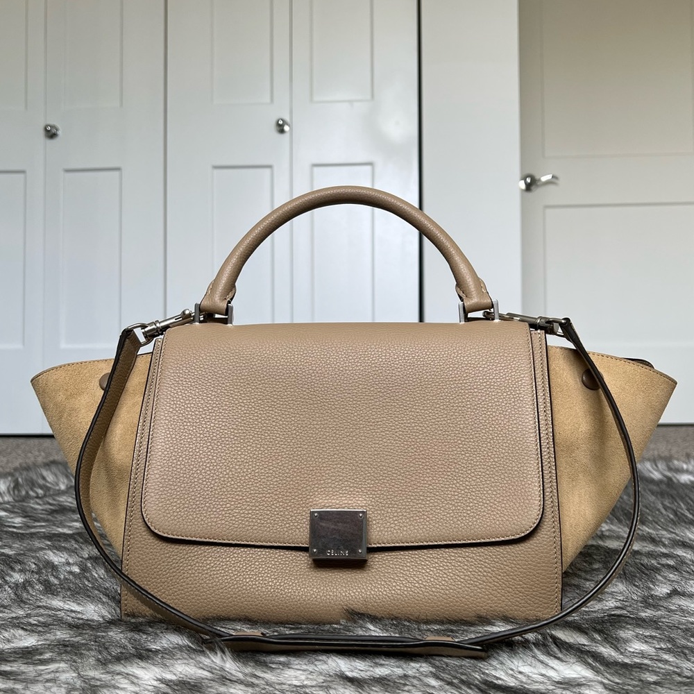 Celine Trapeze small bag in dune color